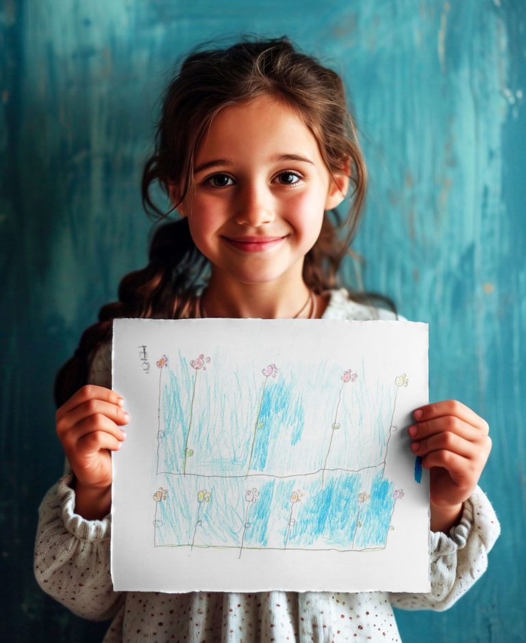 bambina-disegno-fiori